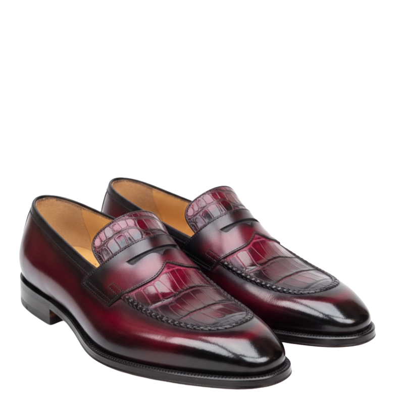 Eminence Regal Croc Penny Loafer