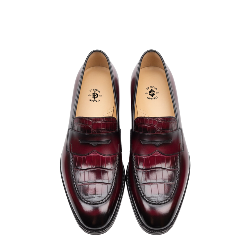 Eminence Regal Croc Penny Loafer