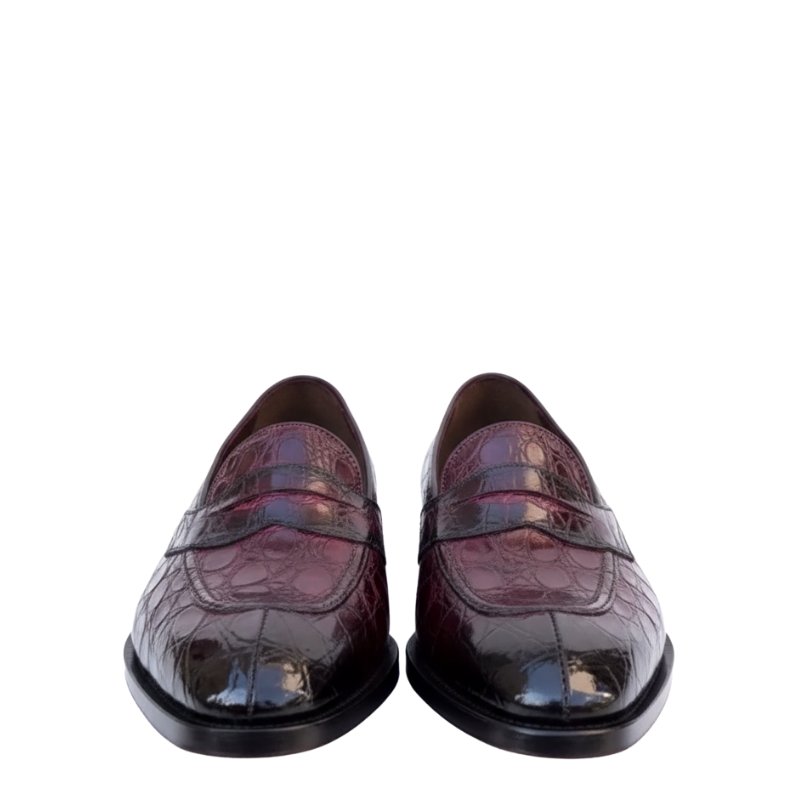 Aristo Rouge Croc Loafer