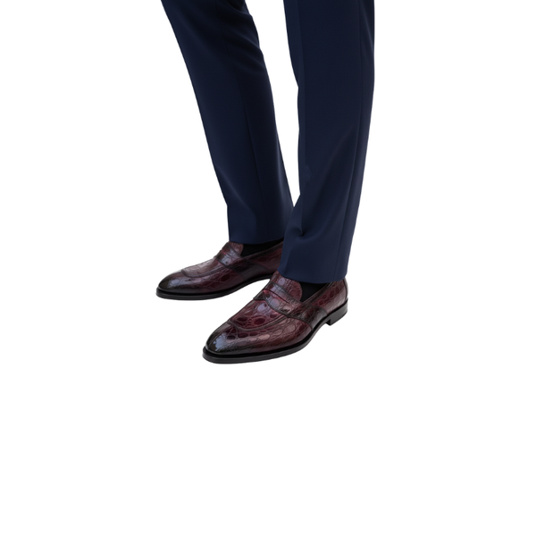 Aristo Rouge Croc Loafer