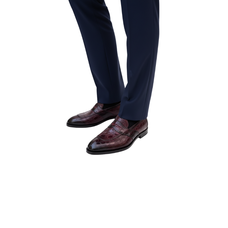 Aristo Rouge Croc Loafer