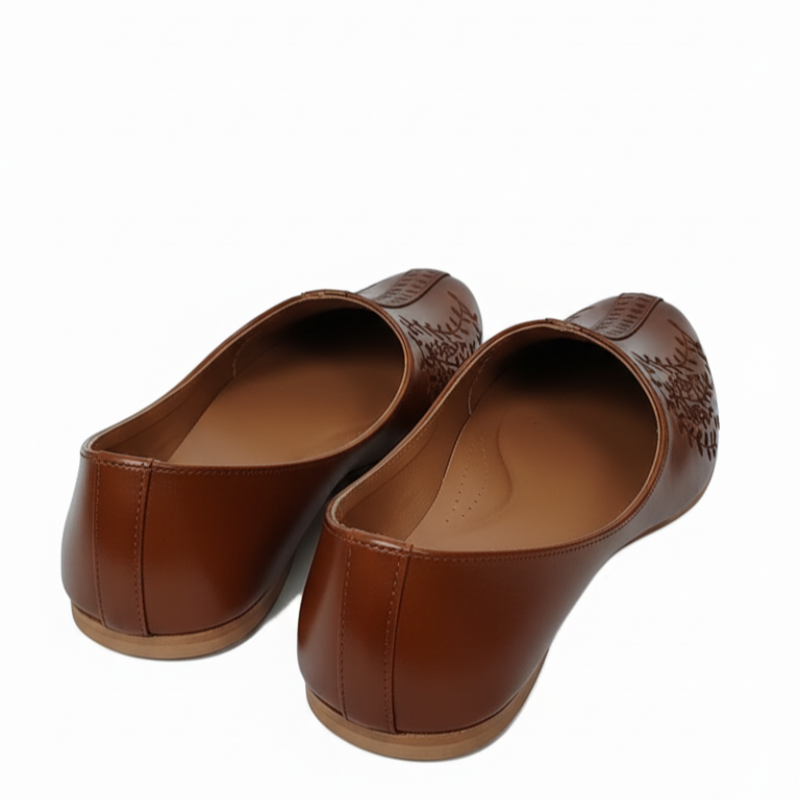 Royal Ember Handcrafted Leather Mojari