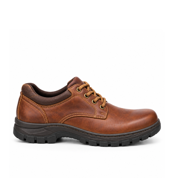 Rugged Leather Outdoor Derby Shoes