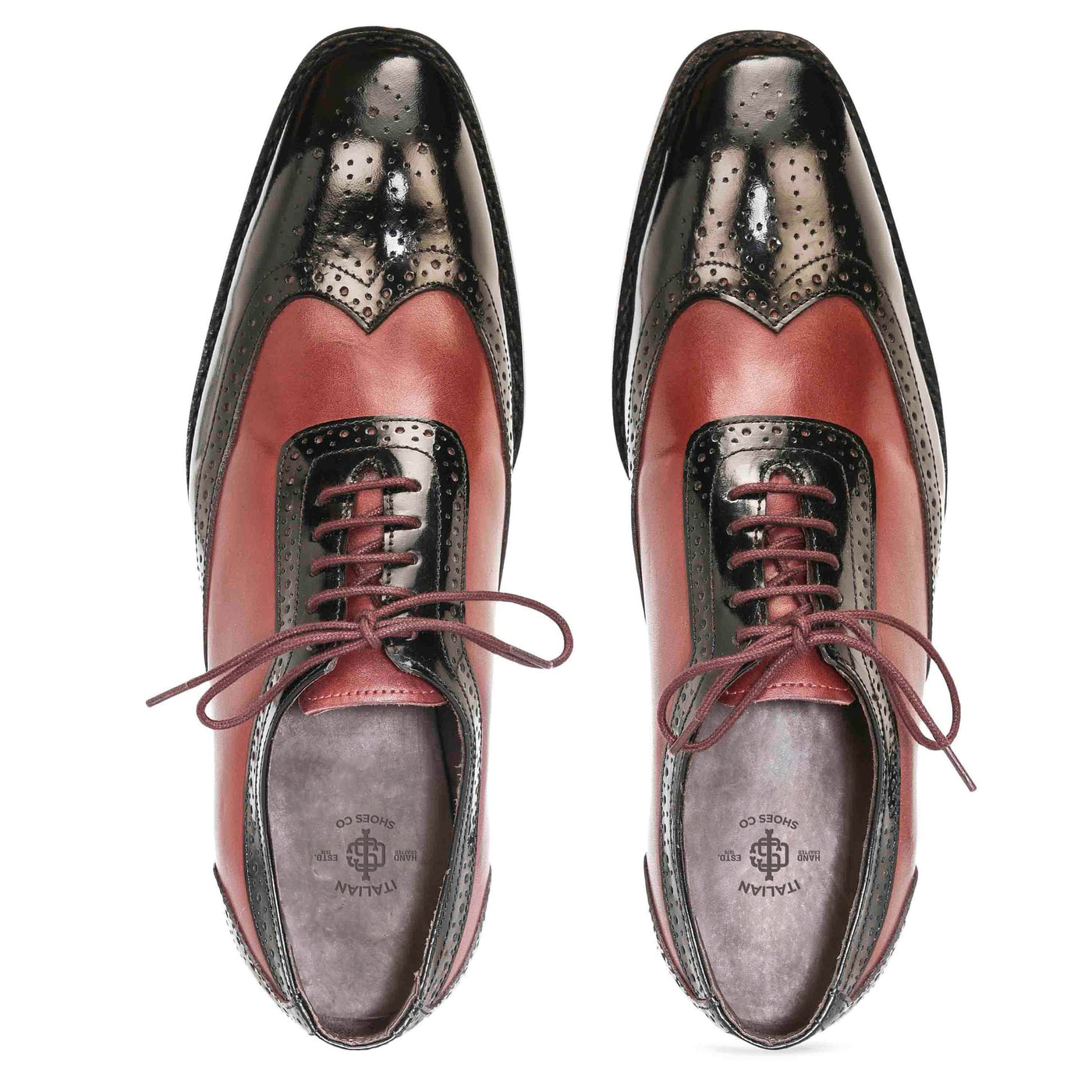 Cherokee Brogues Cherry & Black