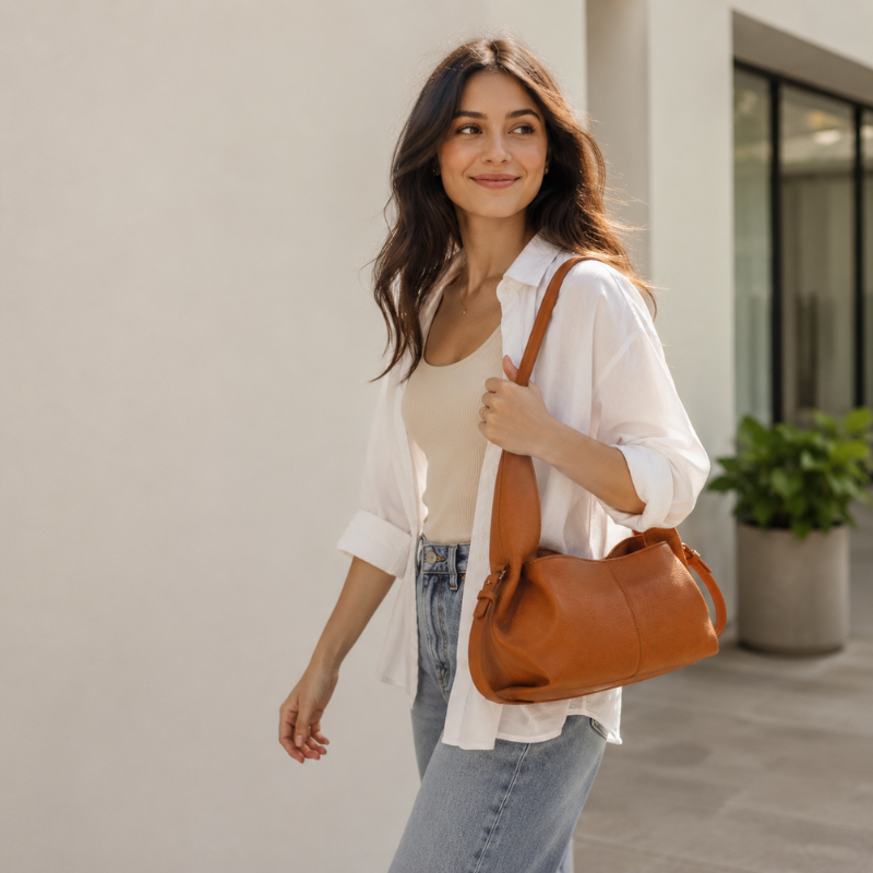 Sienna Dumpling Soft Leather Shoulder Bag