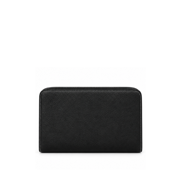 Single Zipper Luxury Leather Clutch