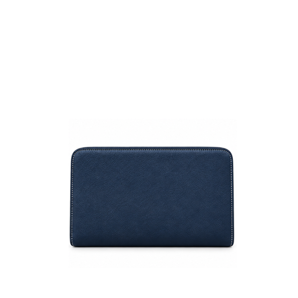 Single Zipper Luxury Leather Clutch