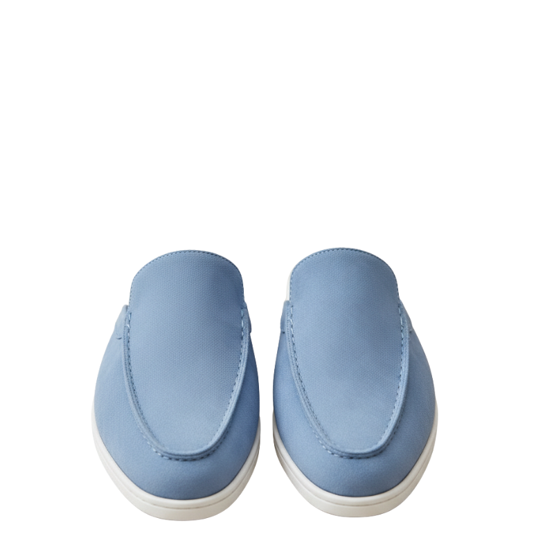Azure Drift Suede Relaxed Fit Mule