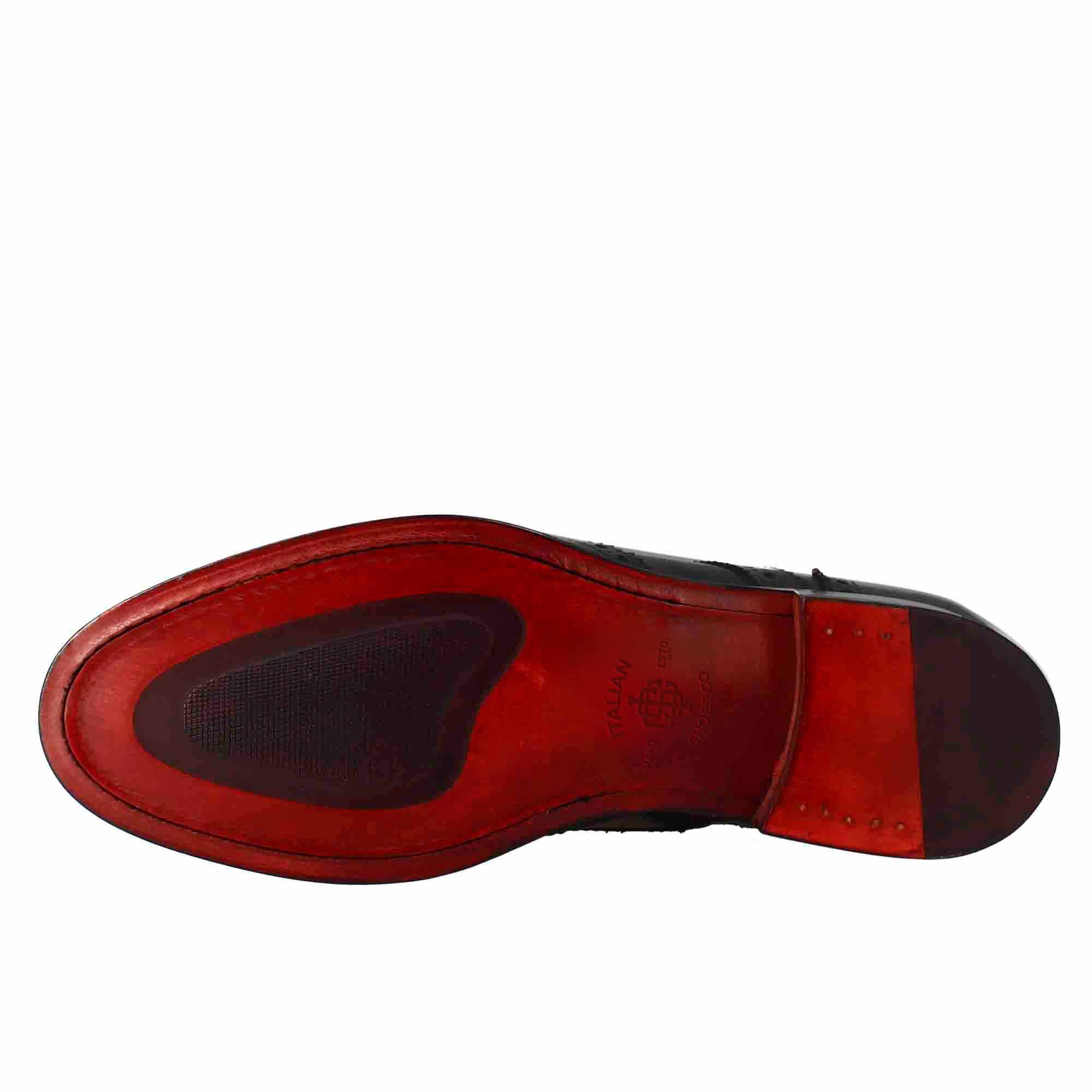 Black Amphibious Brogue Boots