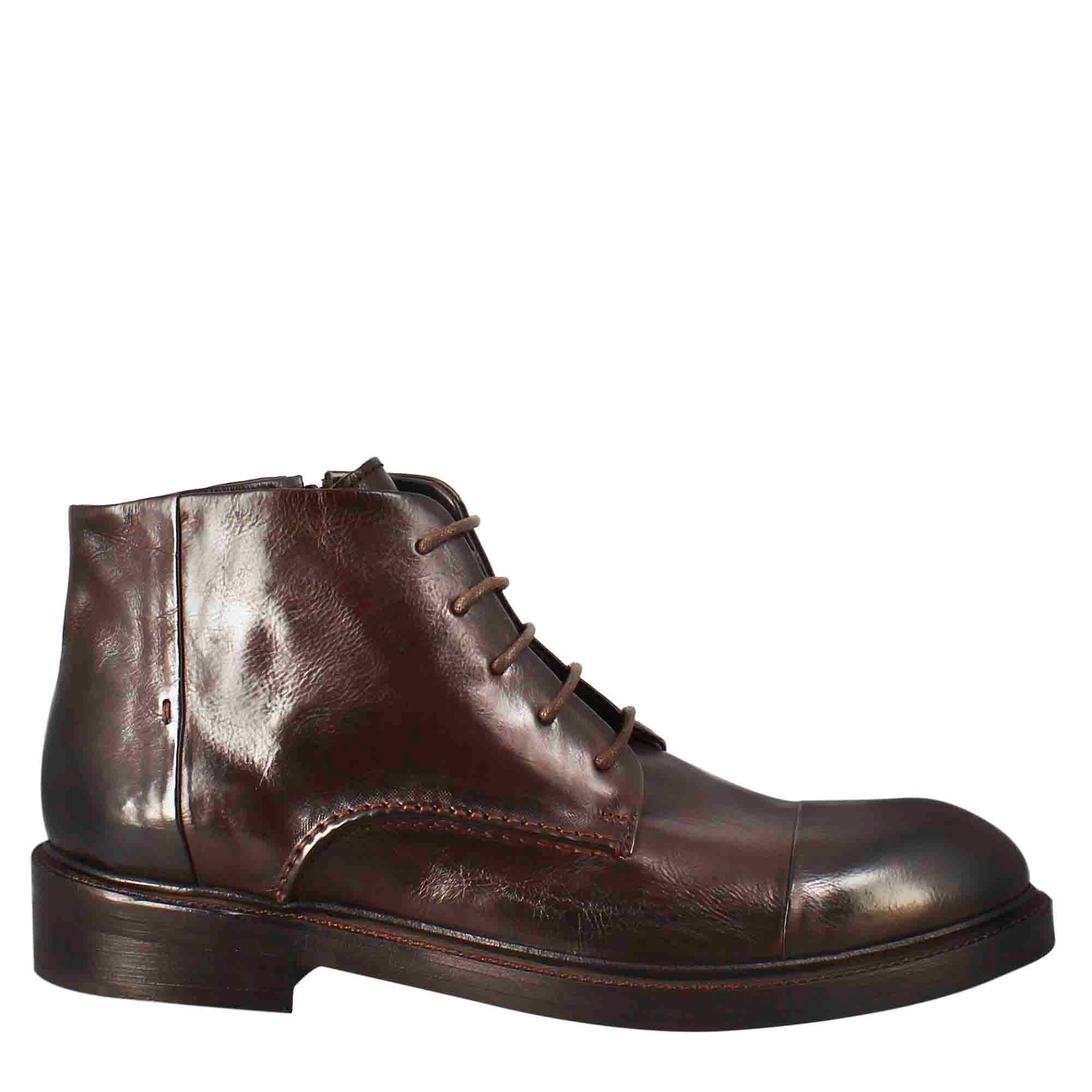 Men's candy chelsea boot washed leather