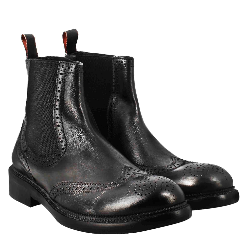 Men's candy chelsea boot in washed leather