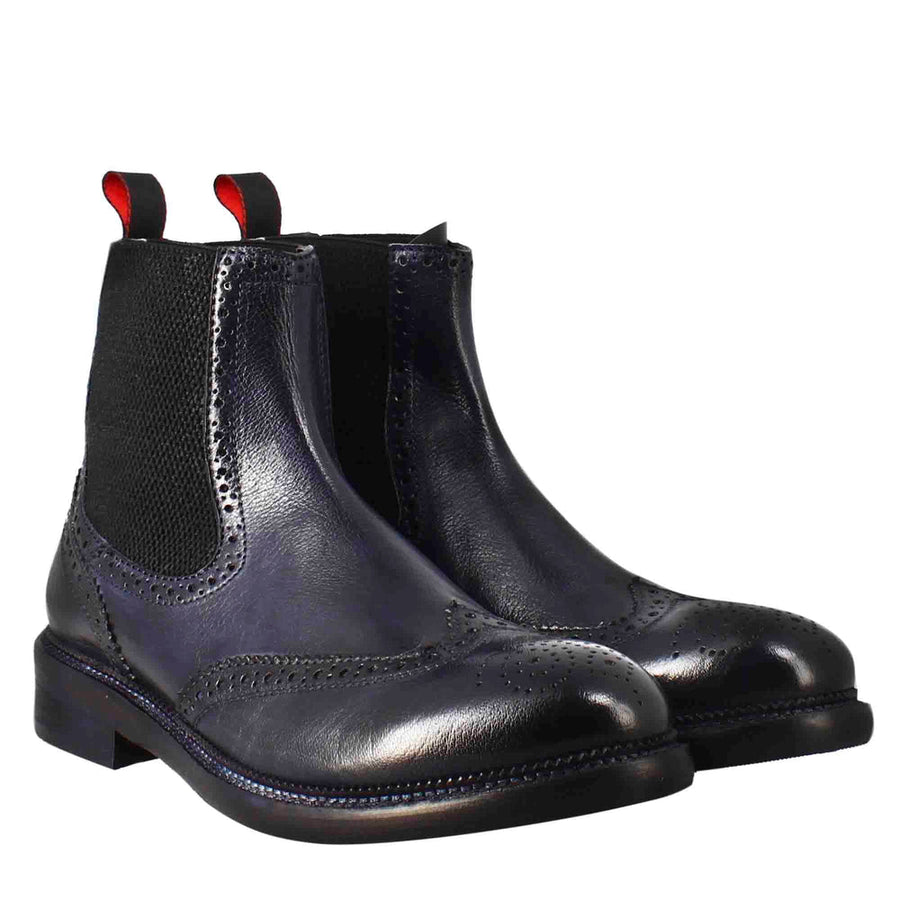 Men's candy chelsea boot in washed leather