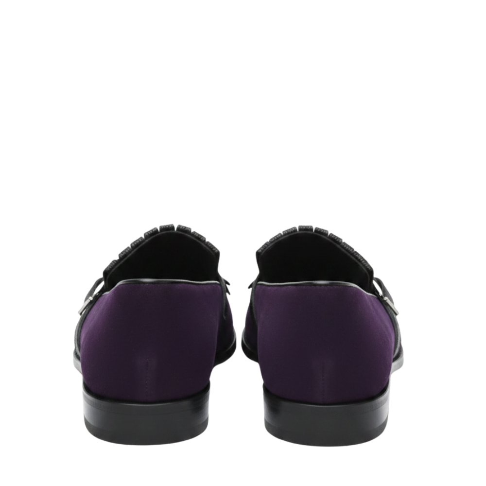 Suede Handmade Leather Single Monk Straps Shoe