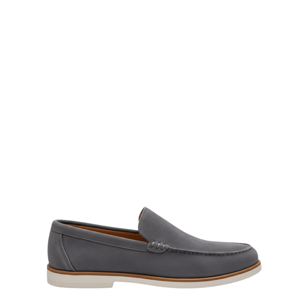 Suede Legacy Craft Loafers with Luxe Finish - Grey