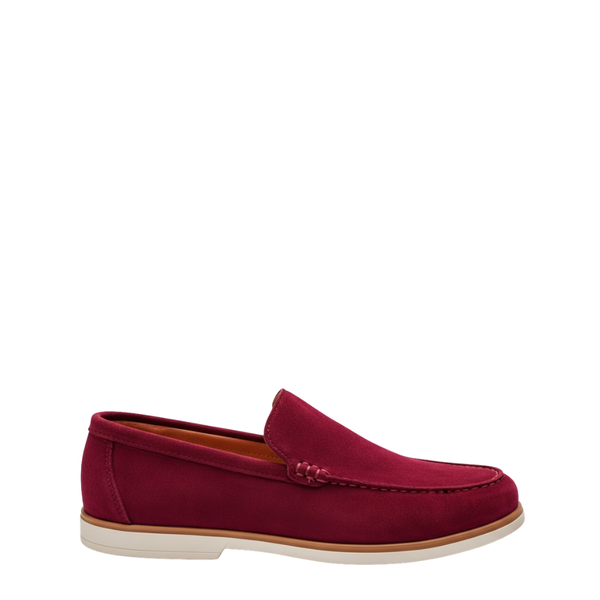 Suede Legacy Craft Loafers with Luxe Finish - Wine