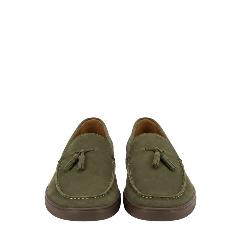 Suede Tassel Casual Men Italian Craft Loafer
