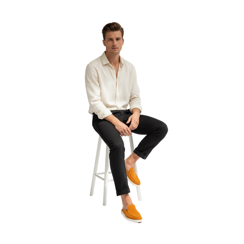 Sunset Luxe Suede Slip-On Mule