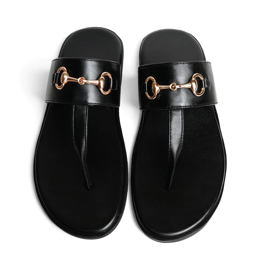 T-Rad Horsebit Sandals - Black