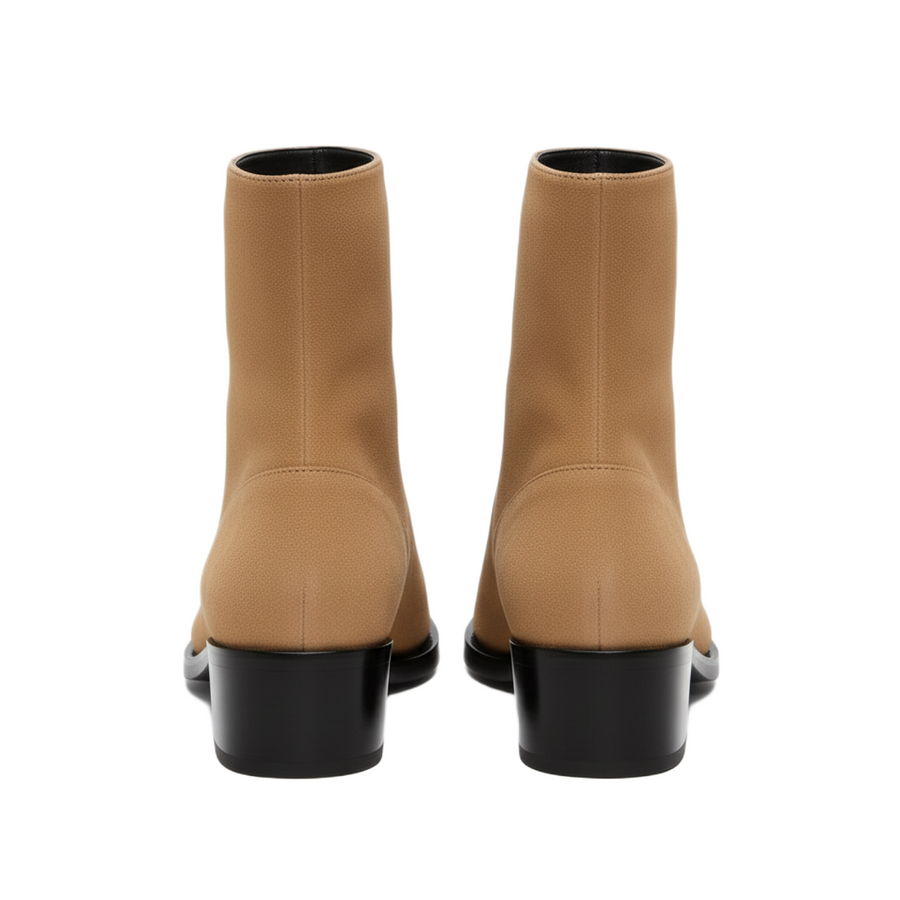 Punk Suede Golden Toe Boots