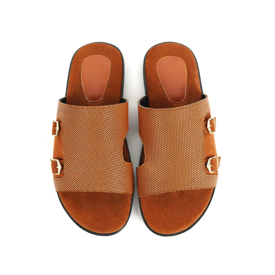 T-Rad Double Monk Strap Sandals - Tan