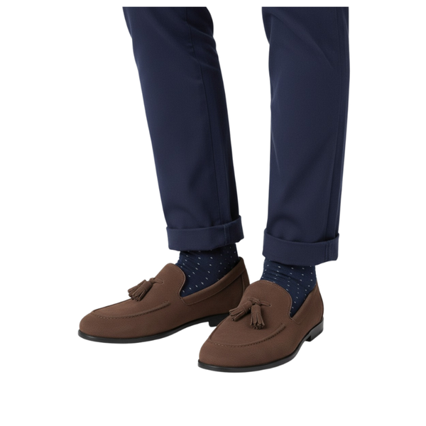 Timeless Craft Suede Tassel Elegance Loafers