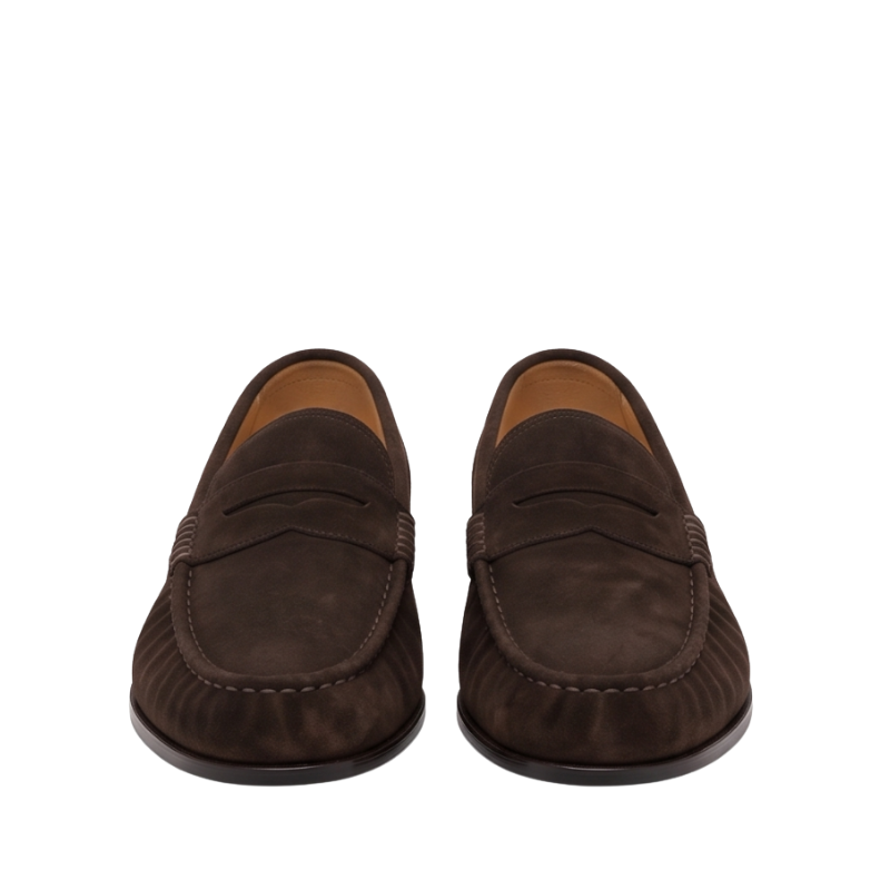 Torino Heritage Suede Penny Loafers