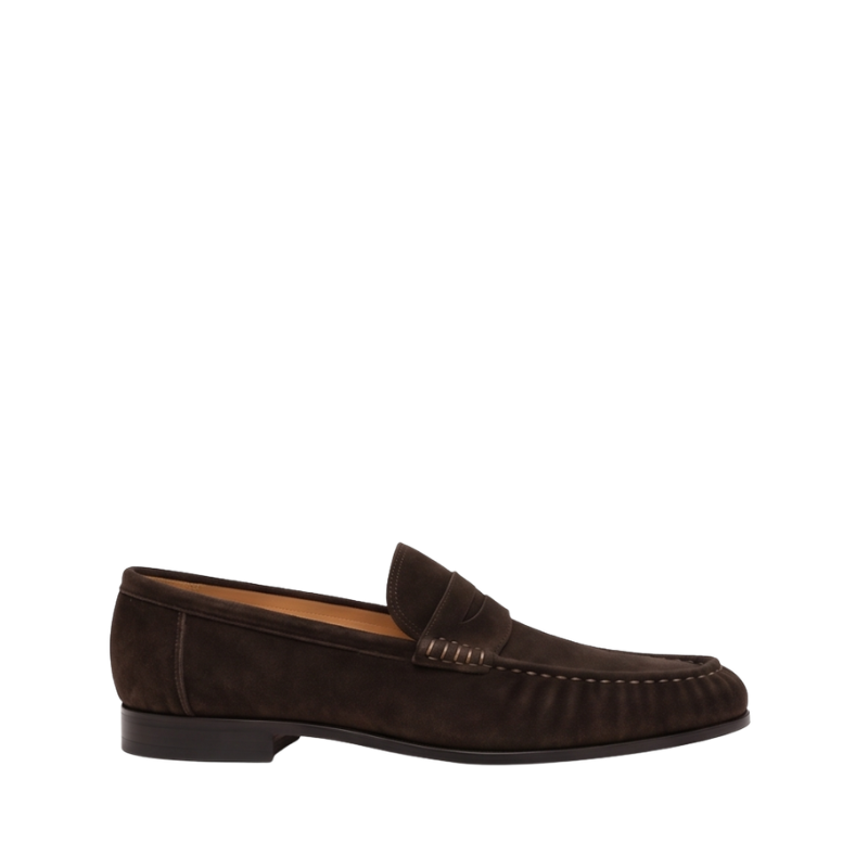 Torino Heritage Suede Penny Loafers