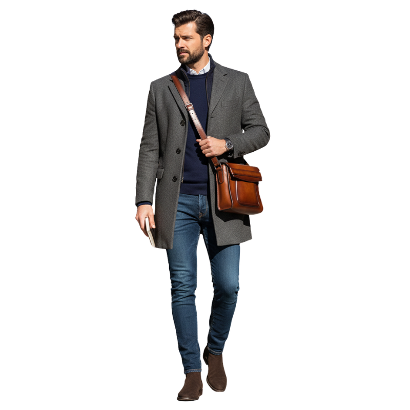 Tuscan Heritage Leather Crossbody Messenger
