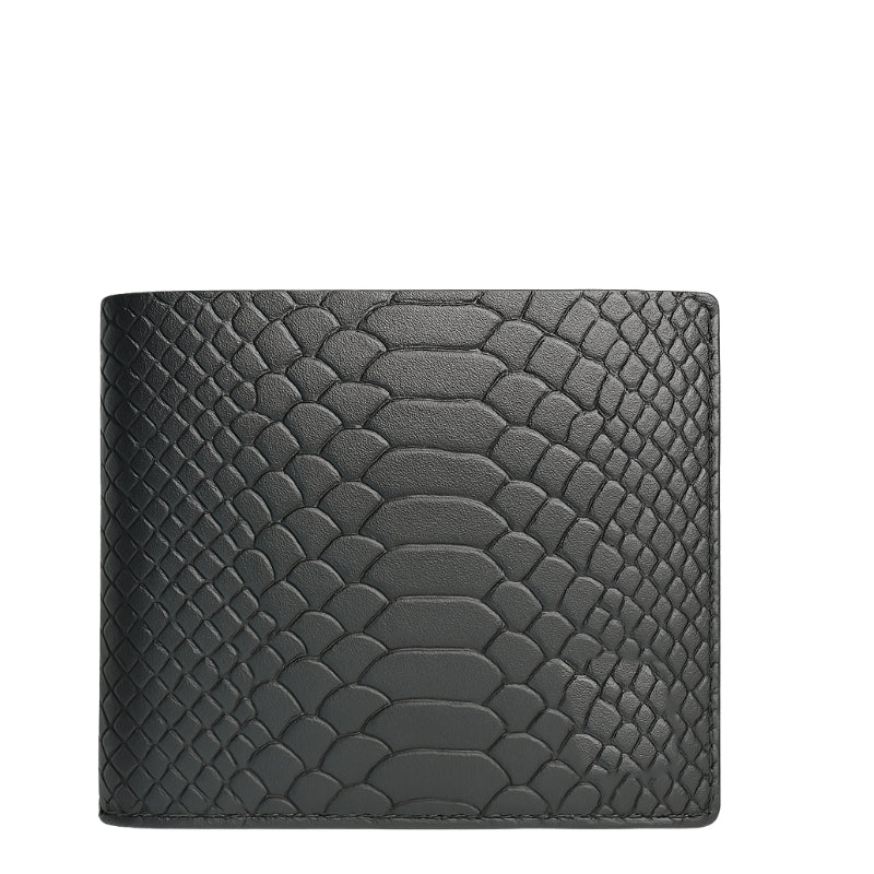Italian Genuine Leather Black Multi Slot Wallet