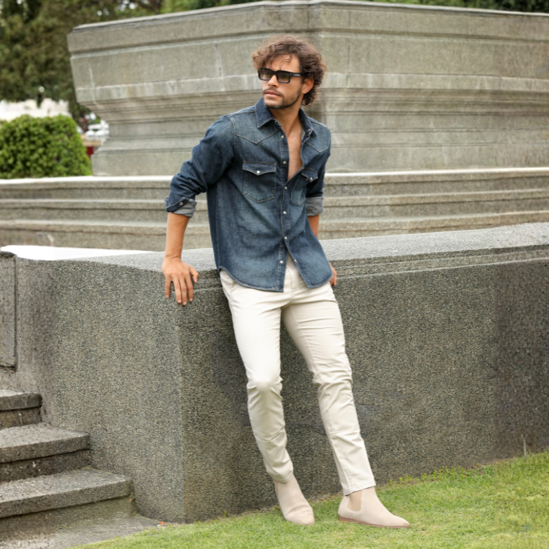 Luxury Velour Chelsea Boots