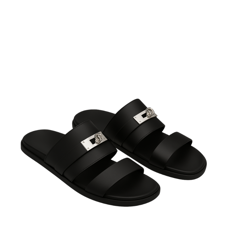 Ivory Edge Slipper – Multi-Strap Comfort Edition