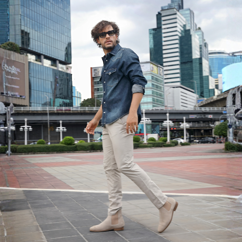 Luxury Velour Chelsea Boots