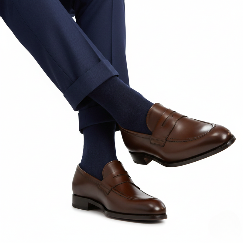 Midnight Inline Penny Loafers