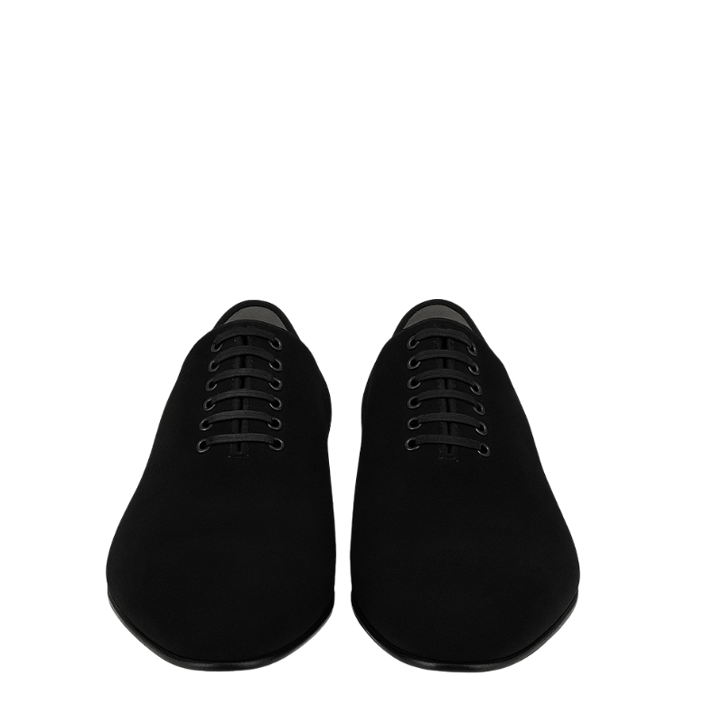 Luxury Suede Black Velvet Oxford Lace-up