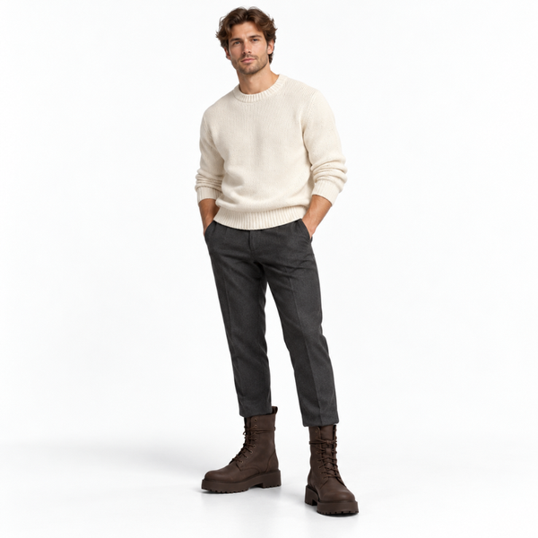 Ashborne High Top Lace-Up Combat Boots