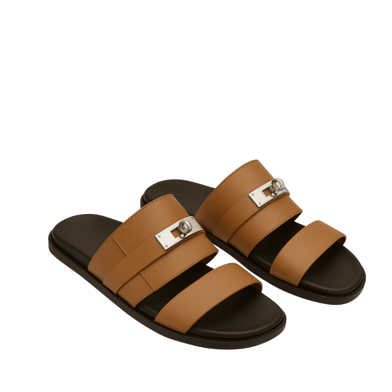 Ivory Edge Slipper – Multi-Strap Comfort Edition