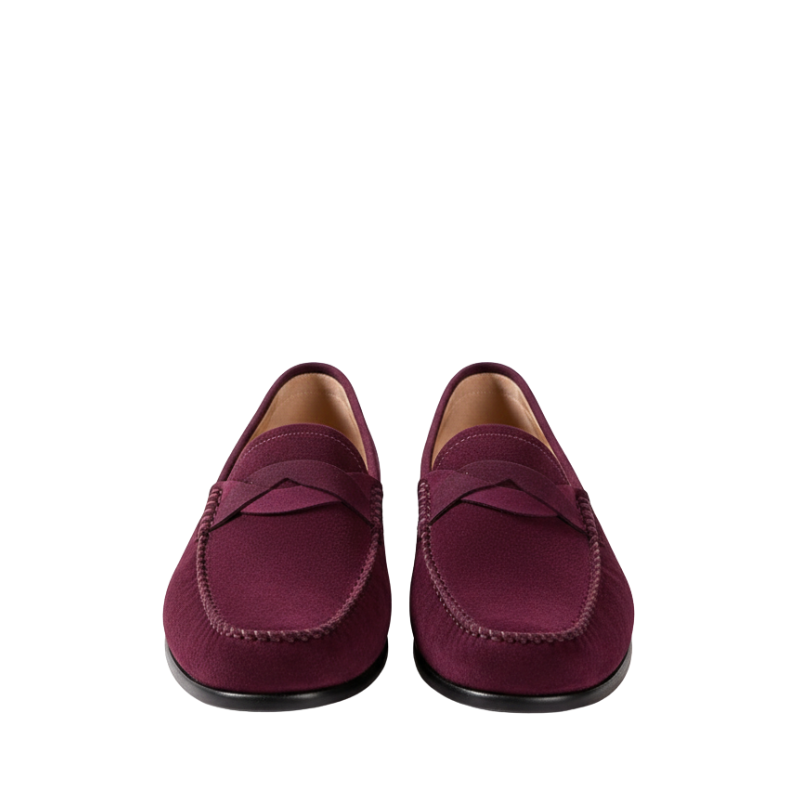 Luxury Seude Heritage Penny-strap Moc Loafers