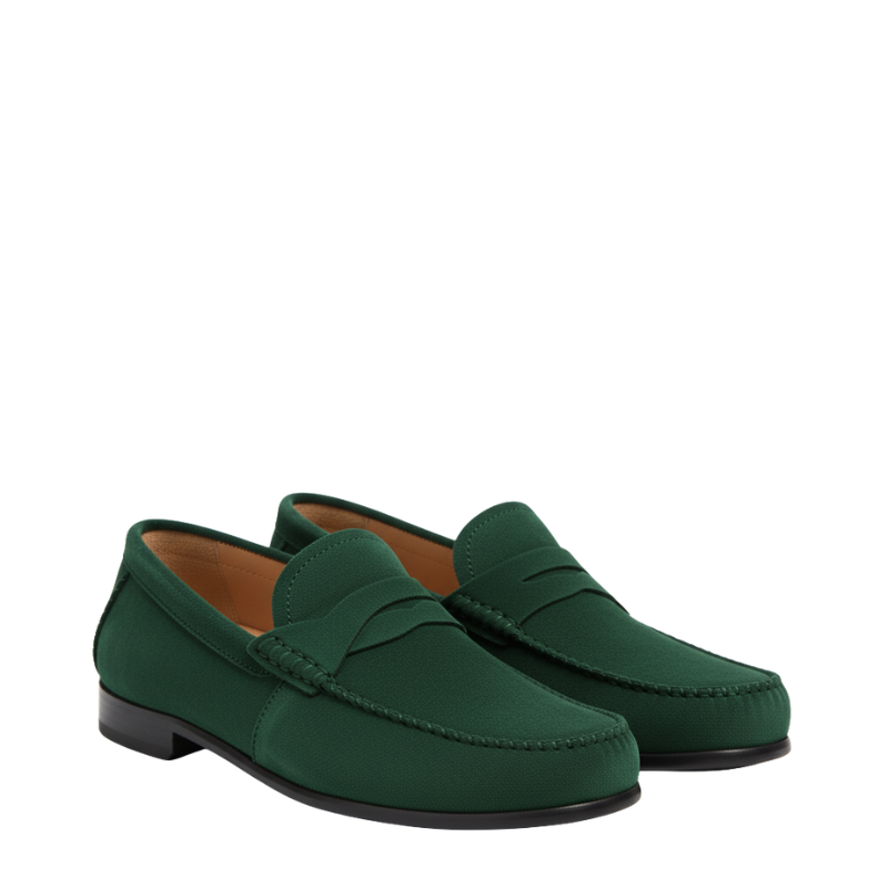 Luxury Seude Heritage Penny-strap Moc Loafers