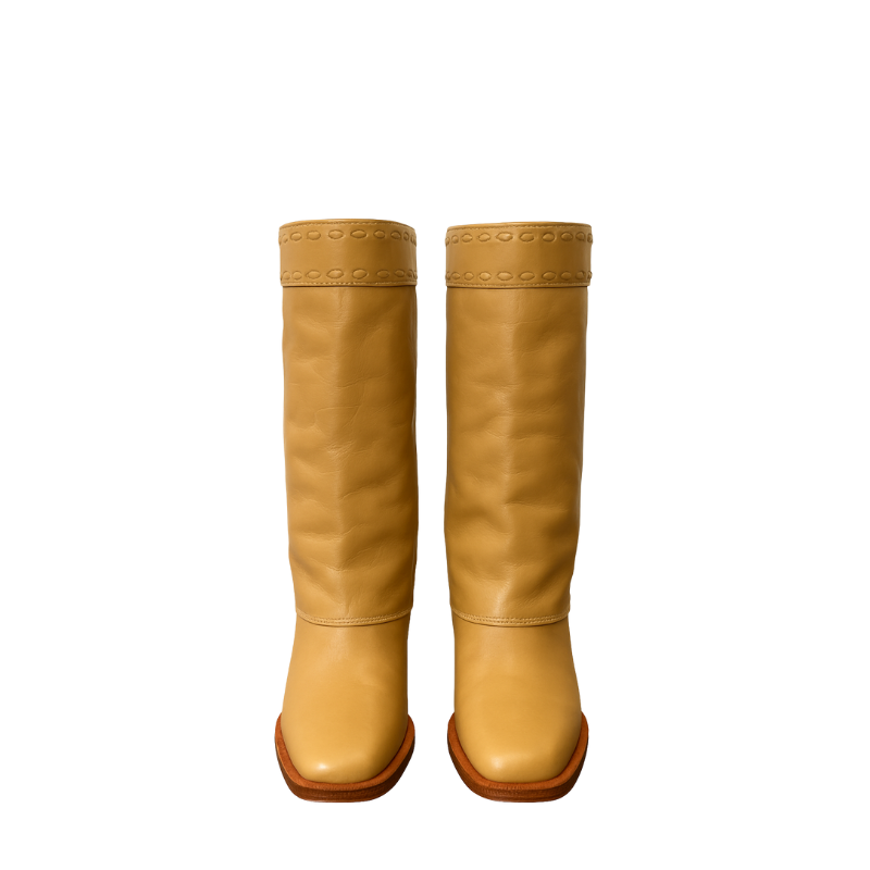 Luxury Leather Wide Fit Ankle Boots for Women's