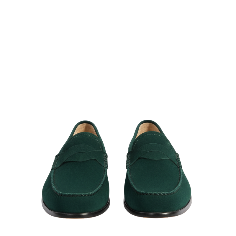 Luxury Seude Heritage Penny-strap Moc Loafers