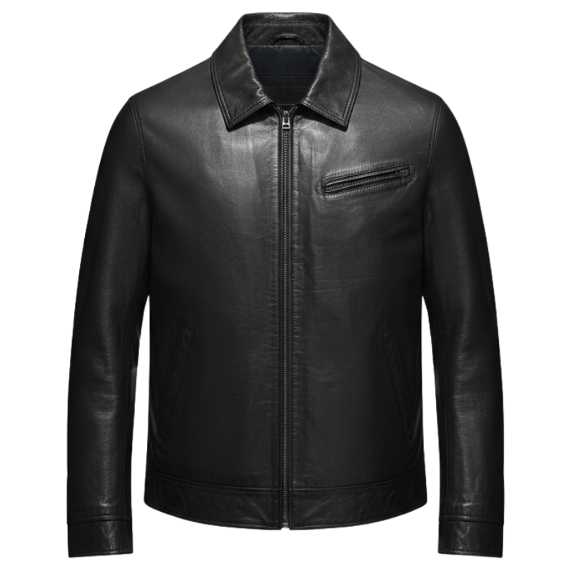 Men's Midnight Classic Leather Jacket