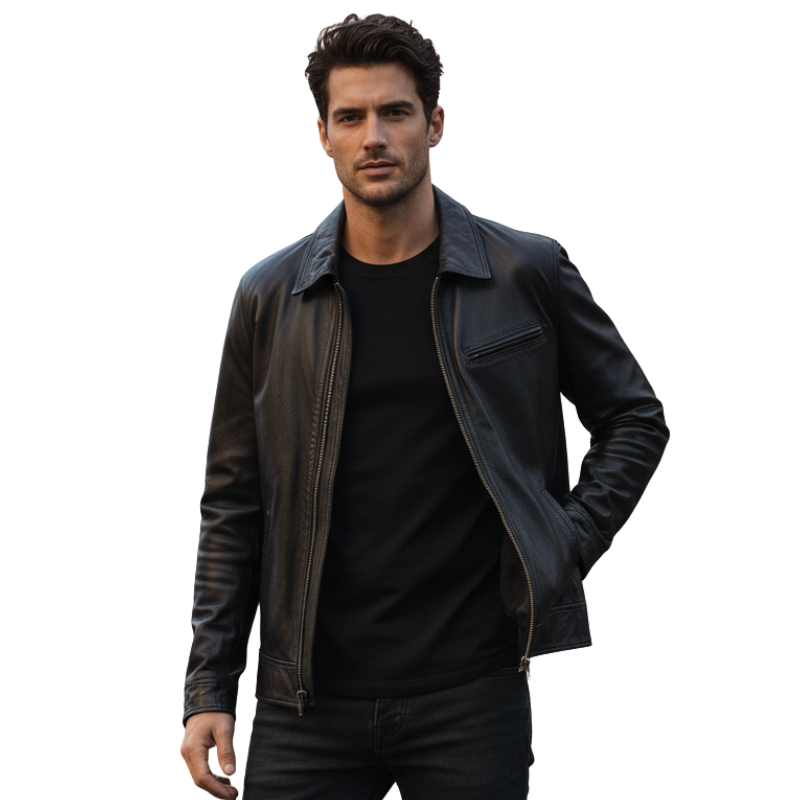Men's Urban Edge Classic Leather Jacket