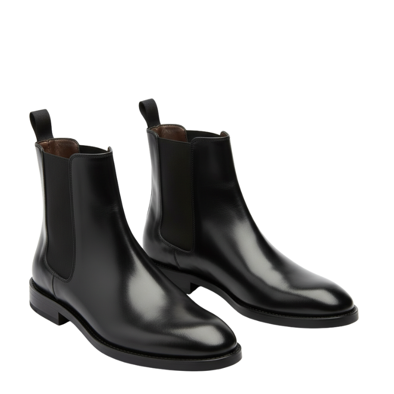 Luxury Edge Gloss Chelsea Boots