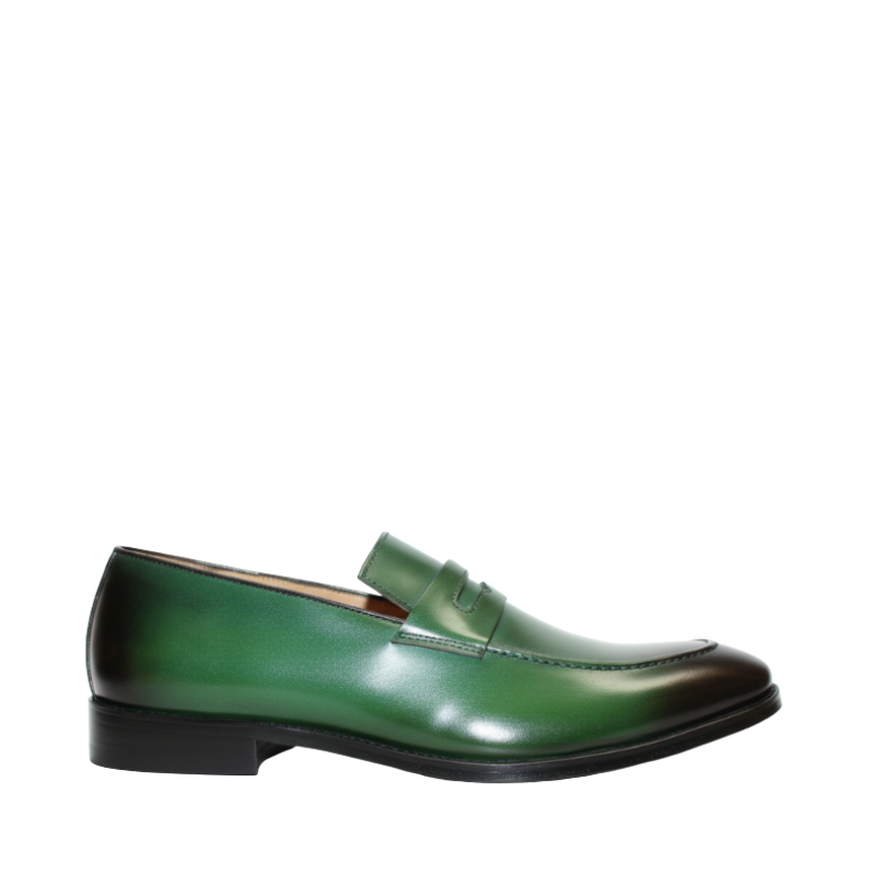 Luxury Emerald Penny Loafers