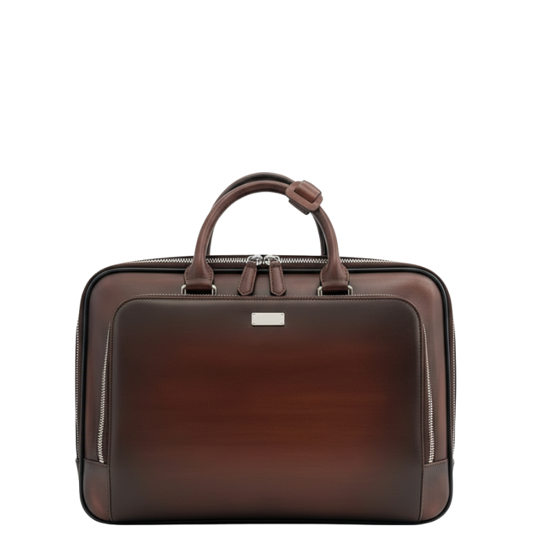Italian Briefcase and Trolley Executive Luxe Luggage Set