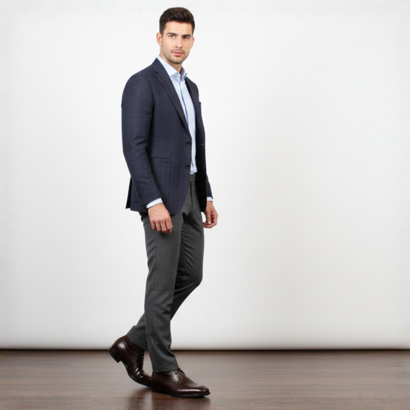 Croco Textured Leather Choco Stylish Chukka Boots