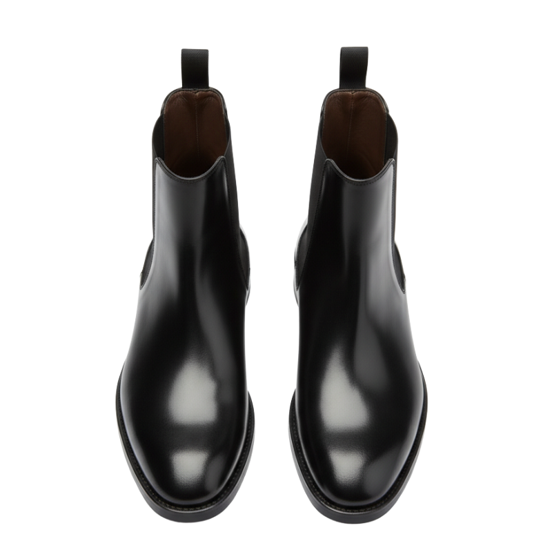 Luxury Edge Gloss Chelsea Boots