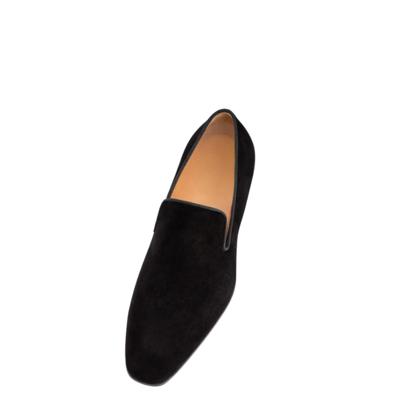 Minimalist Suede Loafers with Pointed Toe