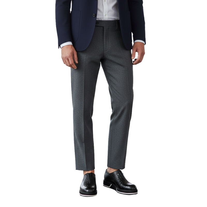 Italian Leather Sneaker with Stylish Hybrid Sole