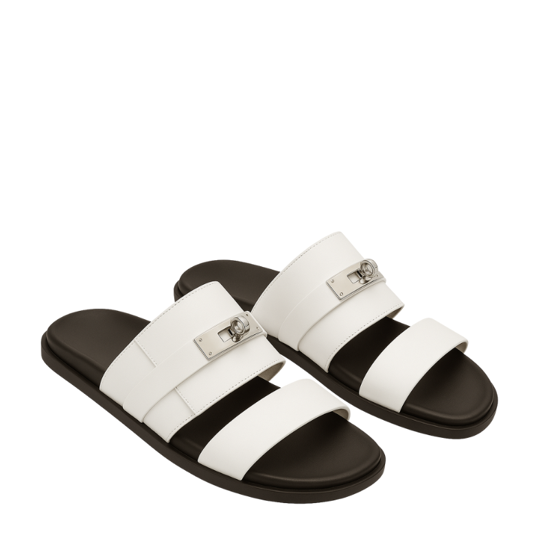 Ivory Edge Slipper – Multi-Strap Comfort Edition